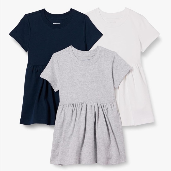 Amazon Essentials NEW NWOT 3 Pack T-Shirt Dresses - Picture 1 of 11